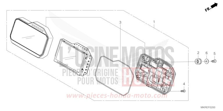 COMPTEUR de CBR1000RR SP SP1 SP2 MAT PEARL MORION BLACK (NHC33) 2024